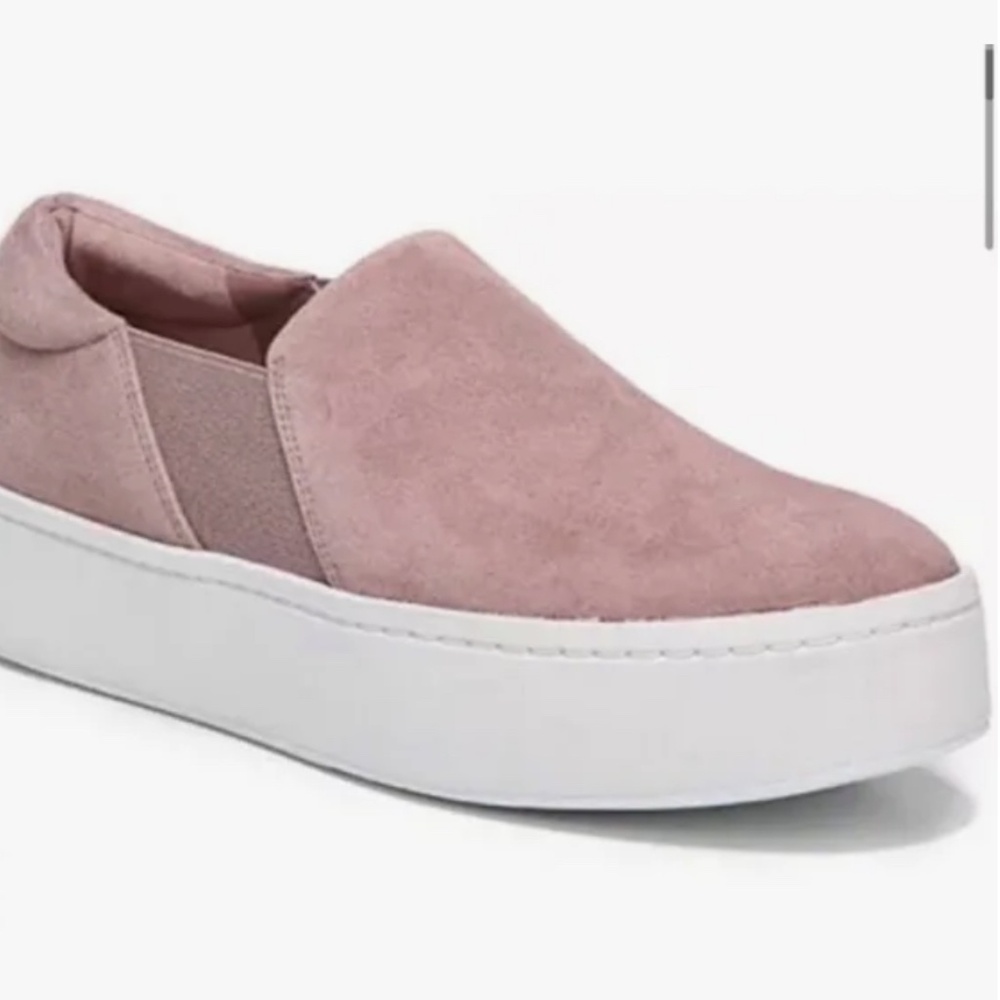 VINCE Pull on suede sneakers in dusty rose Size 9.5